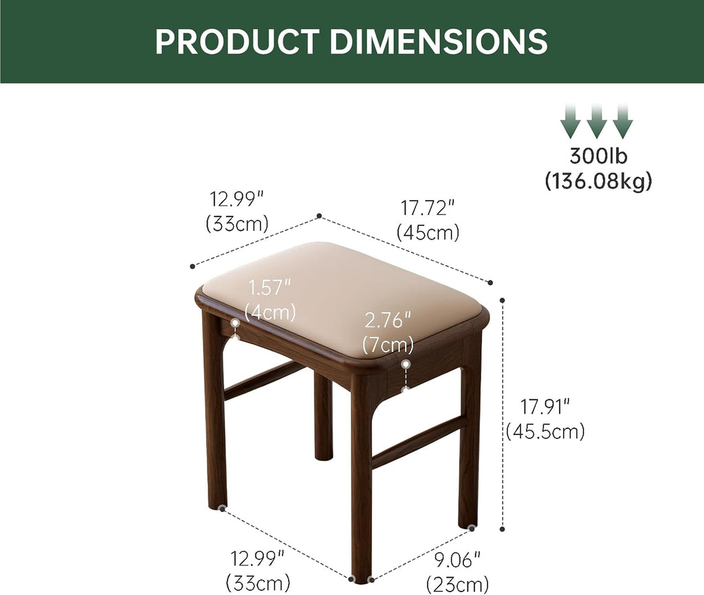 Leather Upholstered Wood