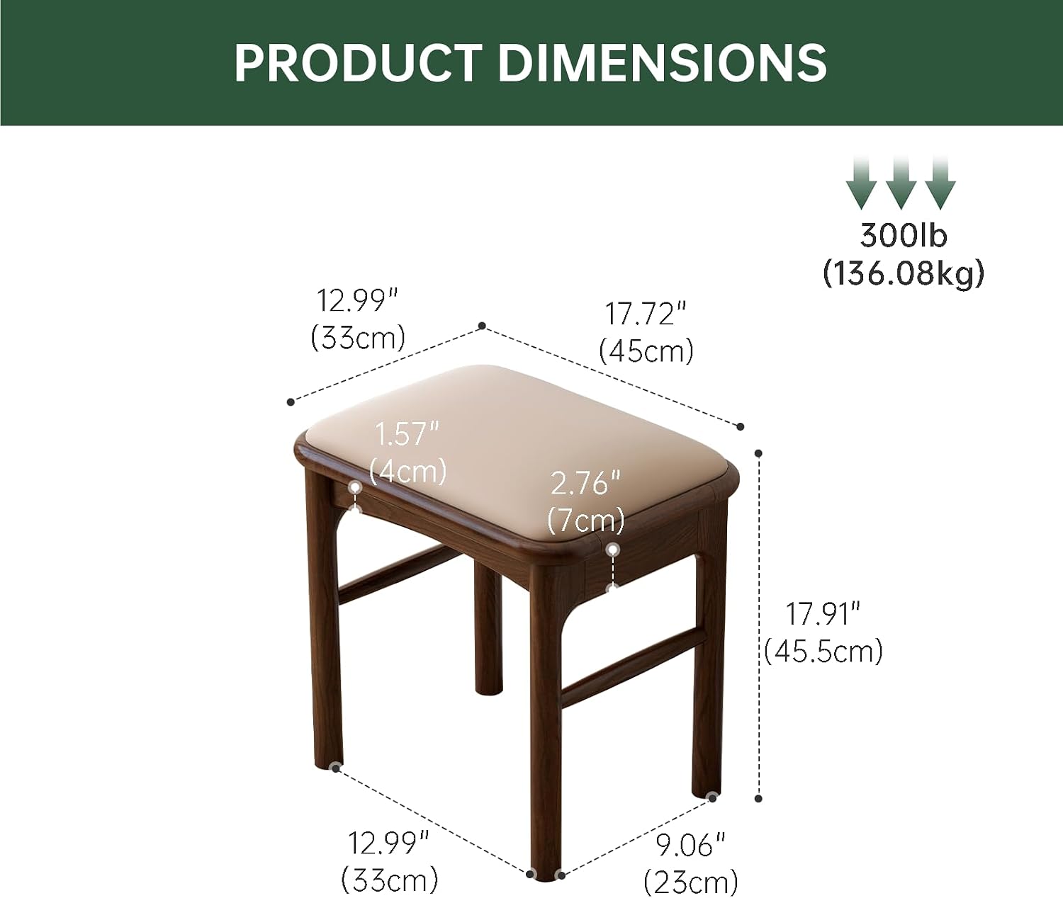 Leather Upholstered Wood