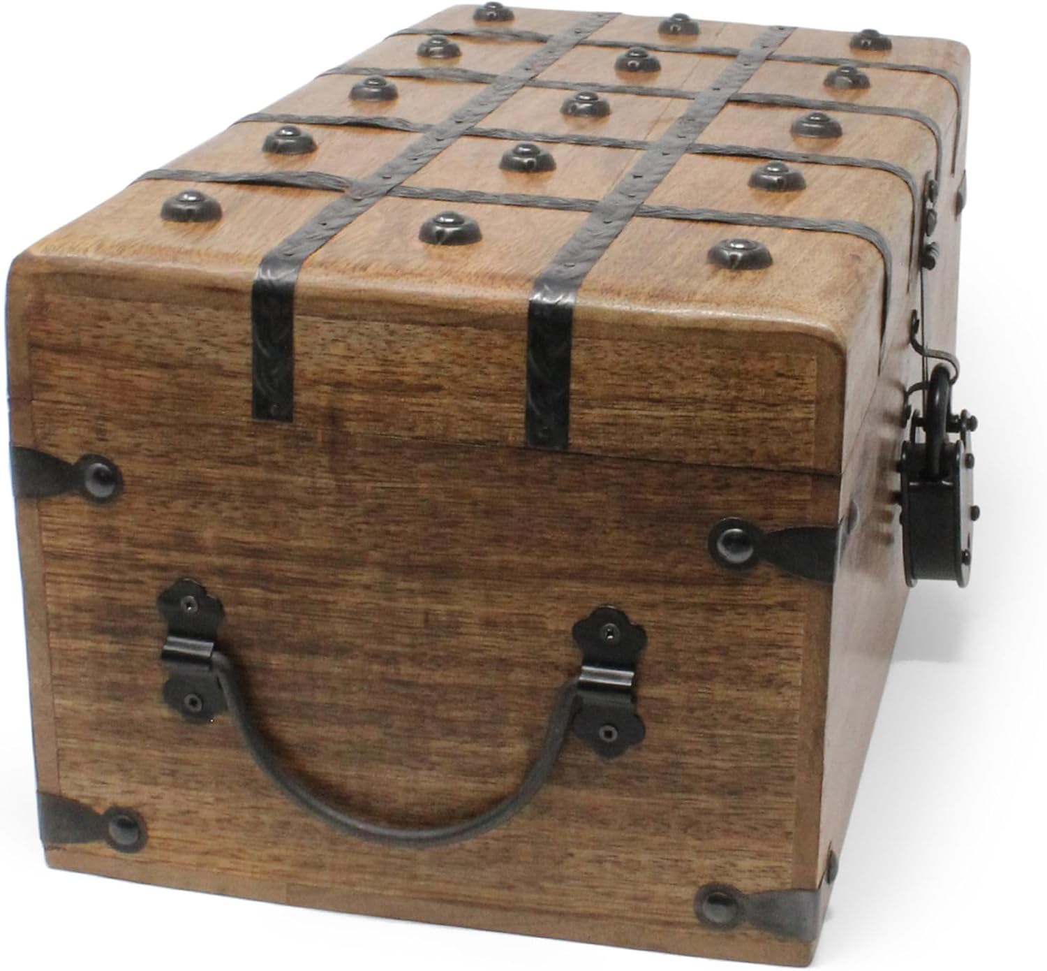 Large Lockable Wooden Pirate Treasure Chest
