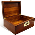 Large Combination Lock Wooden Storage Chest