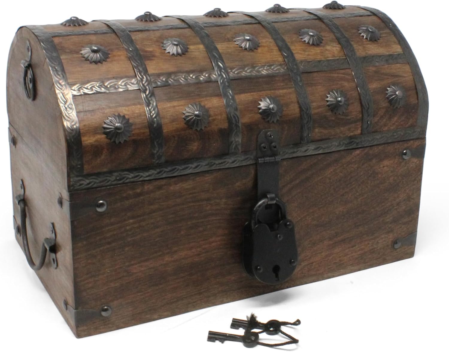 Large Lockable Wooden Pirate Treasure Chest