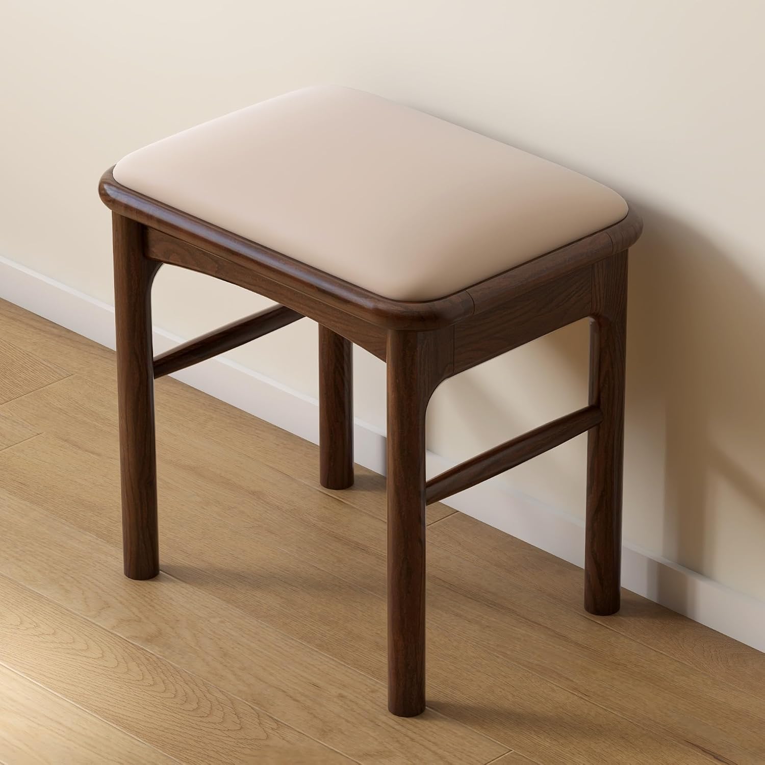 Leather Upholstered Wood