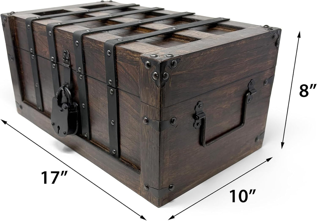 XL Handmade Wooden Treasure Chest