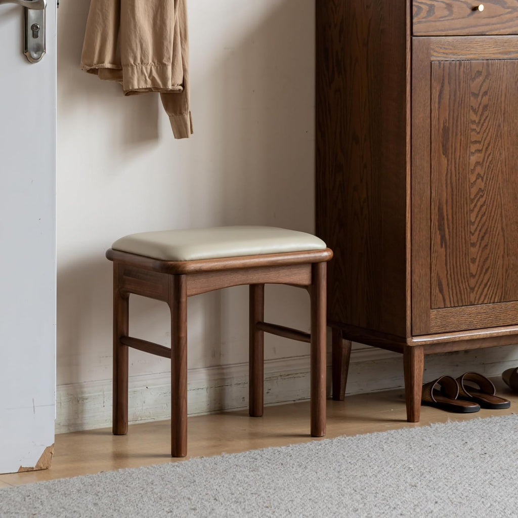 Leather Upholstered Wood