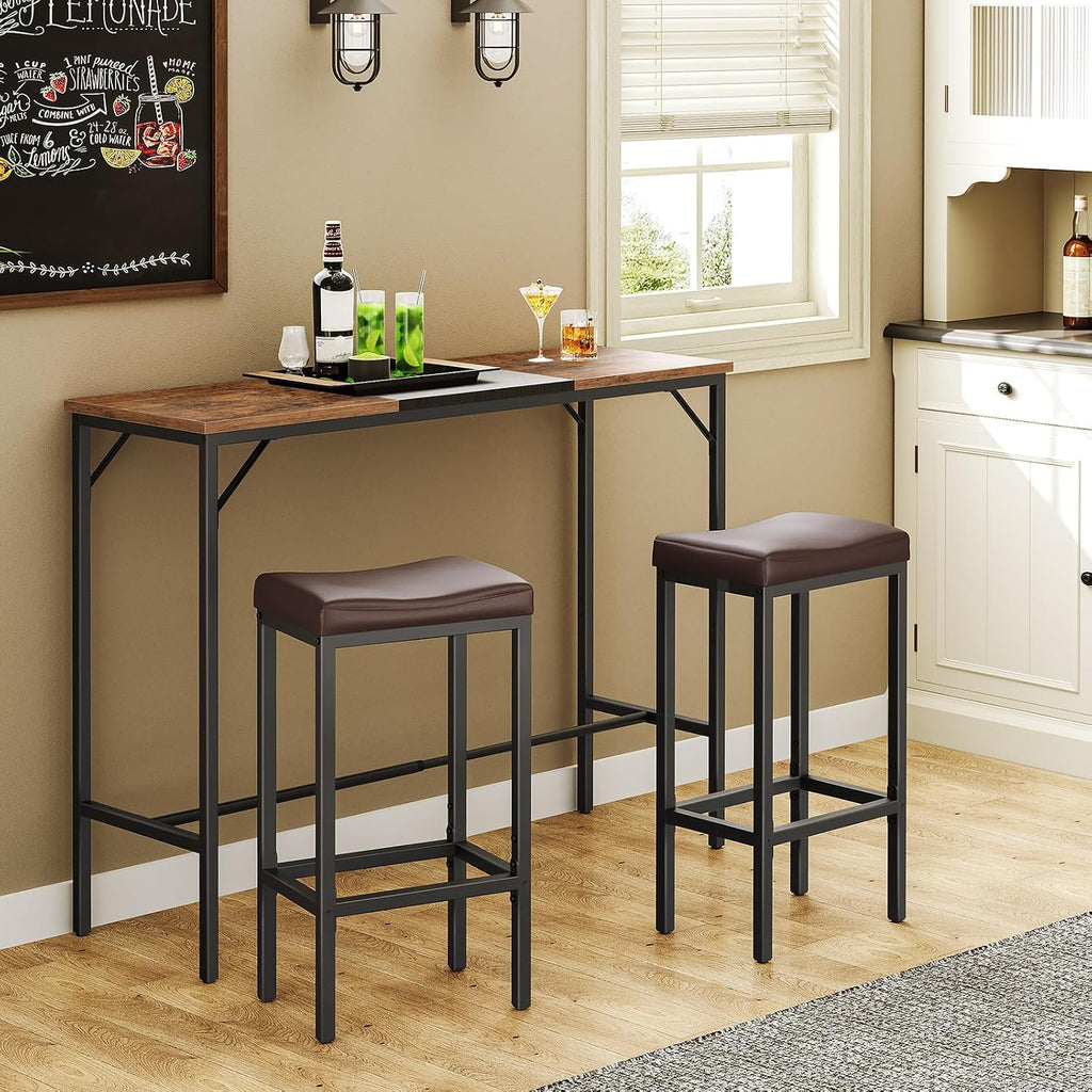 2 Pack Curved Saddle Counter Bar Stools