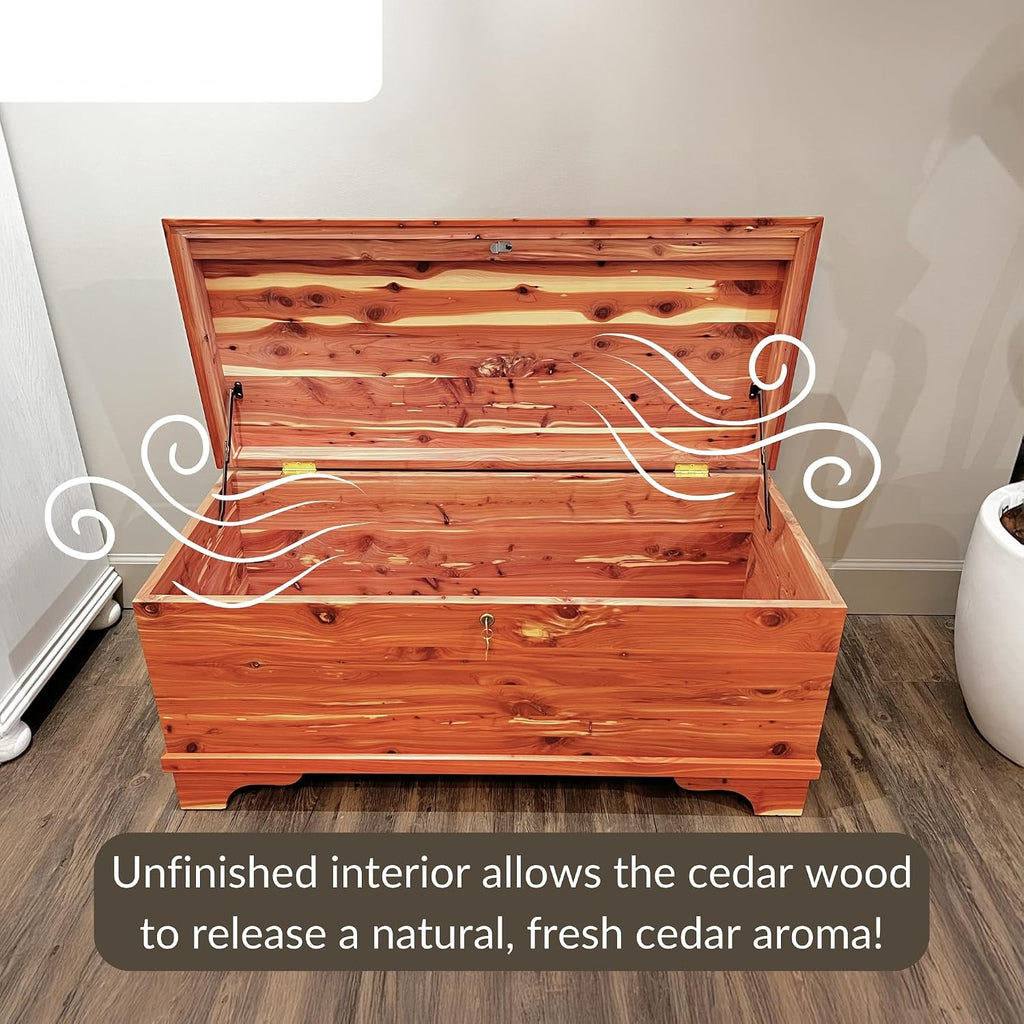 Small Red Cedar Lockable Hope Storage Chest